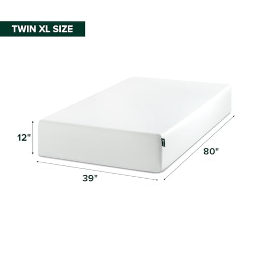 12 Inch Twin XL Green Tea Memory Foam Mattress, Medium Firm Feel, view 3