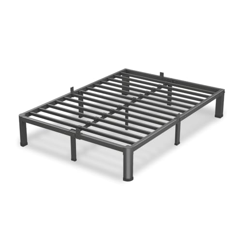 7 Inch Queen Bed Frame with Round Corners No Box Spring Needed, view 2