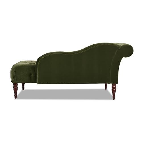Jennifer Taylor Samuel Tufted Chaise Lounge (Olive Green Performance Velvet), view 6
