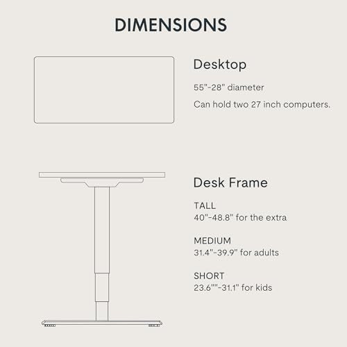 FLEXISPOT E6 3-Stage Dual Motor Electric Standing Desk 55 x 28 Sit Stand Up Desk, view 6