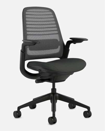 Steelcase Series 1 Ergonomic Office Chair, Carpet Floors, Graphite, view 3
