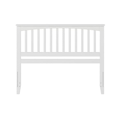 Mission Queen Solid Wood Headboard, White