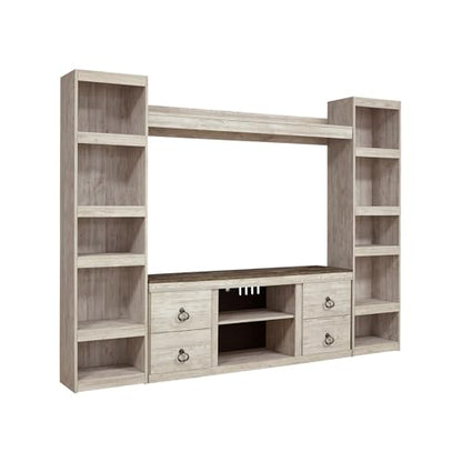 Signature Design by Ashley Willowton 4-Piece TV Entertainment Center, White, view 2