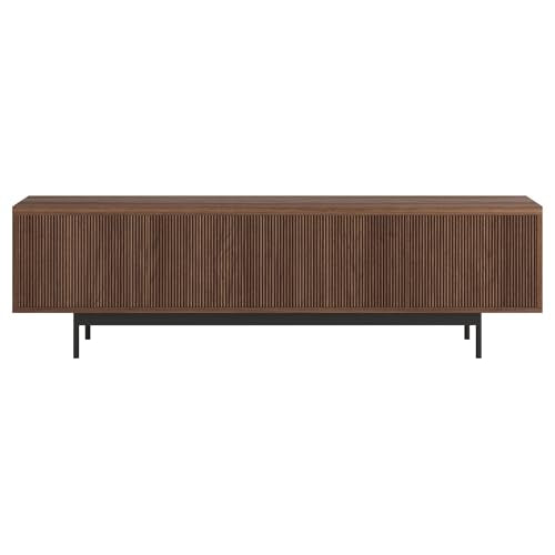 Henn&Hart 70" TV Stand for TVs up to 75", Medium Walnut, view 5
