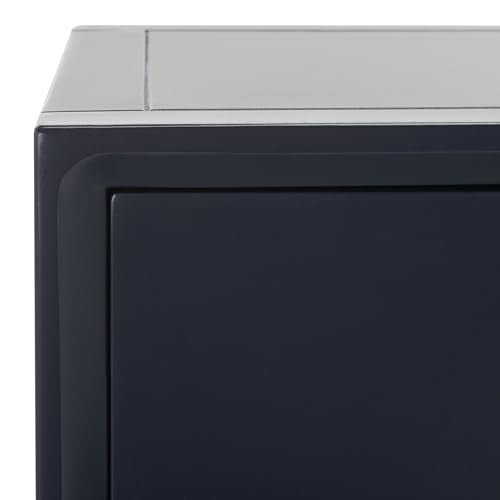 SAFAVIEH Home Collection Siobhan Navy Blue Solid Wood 1-Drawer Nightstand Accent Table