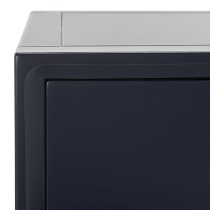 SAFAVIEH Home Collection Siobhan Navy Blue Solid Wood 1-Drawer Nightstand Accent Table