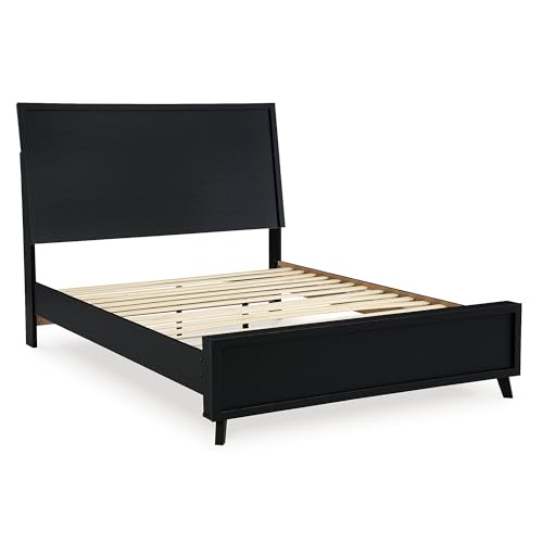 Danziar Modern Panel Headboard for Bedroom, Queen, Black, view 3