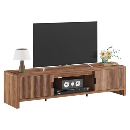 TV Stand for 75/65/55 Inch TVs, Farmhouse Entertainment Center with Storage, view 2