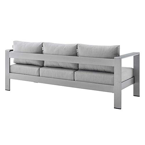 Shore Aluminum 7 Piece Outdoor Patio Furniture Set | Sturdy Anodized Frames | Sunbrella Fabric Cushions | Reliable Functionality