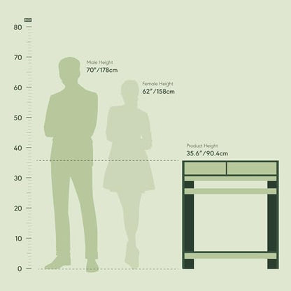 Simplistic 31-Inch Compact Computer Desk, Black Espresso, view 3