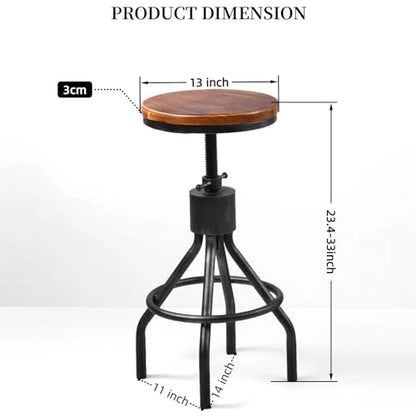 5 Pieces Industrial Bar Table Set Rustic Rectangular Pub Table with Set of 4 Bar Stools for Home& Office Farmhouse Dining Table Set for Kitchen Vintage Coffee Table Set