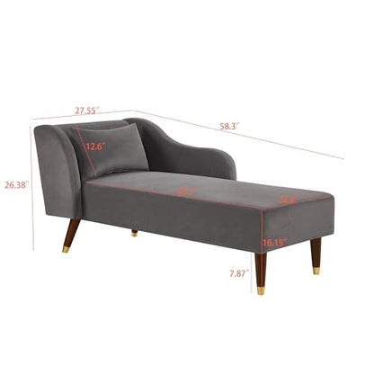 GDFStudio Upholstered Chaise Lounge Chair Indoor, view 3