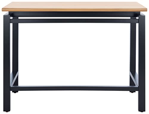 SAFAVIEH Home Collection Embry Modern Farmhouse Natural/Black Desk