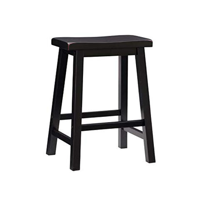 Powell Furniture Sand Through Terra Cotta Counter Stool, 24", Antique Black