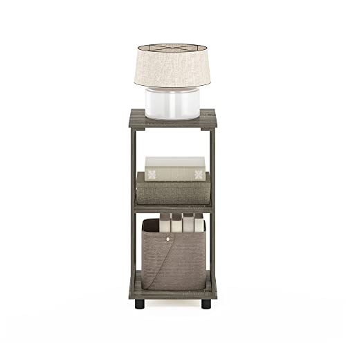 Romain 2-Tier Tall End Table, French Oak