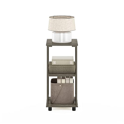 Romain 2-Tier Tall End Table, French Oak