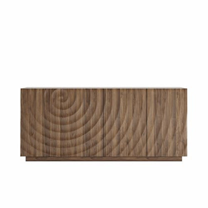 GDFStudio 59" Modern Buffet Cabinet with 3D Water Ripple Doors, view 7