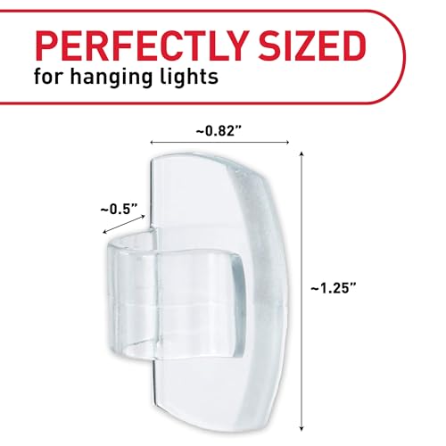 Command Outdoor Light Clips, 20 Clear Clips and 24 Command Strips, view 3