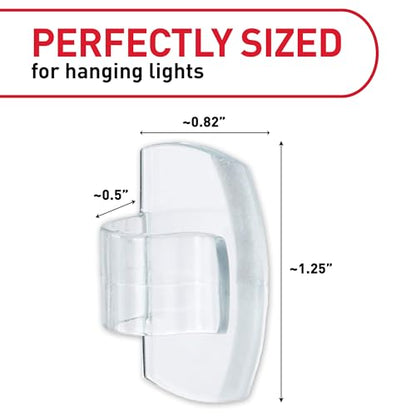 Command Outdoor Light Clips, 20 Clear Clips and 24 Command Strips, view 3