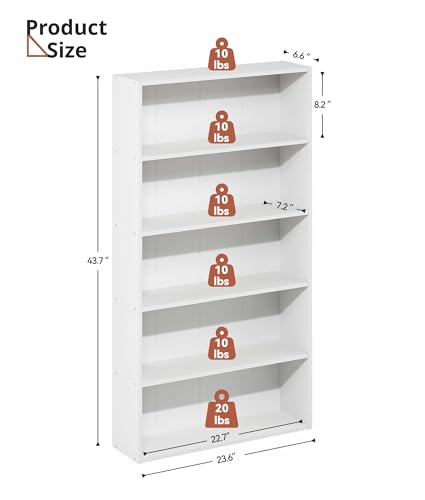 DVD Storage Rack Media Tower, 5 Tier Organizer Shelf for CDs, view 3