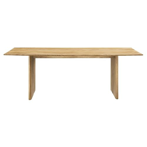 Amistad 86Inch Dining Table Solid Wood Oak Finish Modern Kitchen Room Entertaining Home Furniture Quality Stylish Elegant Durable Refined Versatile Contemporary