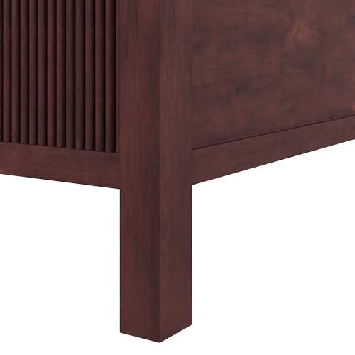 King Wooden Canopy Bed Frame with Headboard, Espresso, view 7