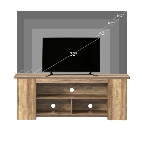 Rustic Oak Wooden TV Stand for Televisions up to 60 Inch, view 7