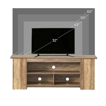 Rustic Oak Wooden TV Stand for Televisions up to 60 Inch, view 7