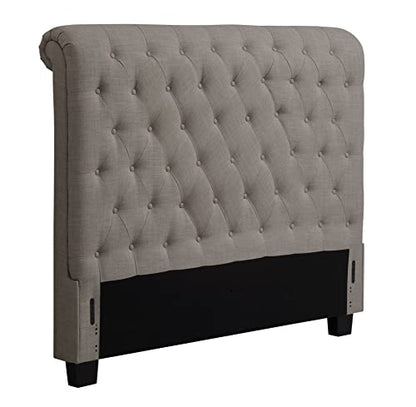Royal Tufted Headboard, King, Espresso