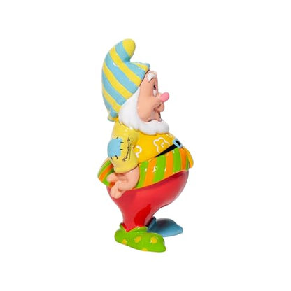 Disney by Romero Britto Snow White and The Seven Dwarfs Happy Miniature Figurine, 4.7 Inch, Multicolor