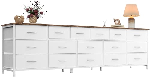 77.6" Long Dresser for Bedroom, 16 Drawer Fabric Dresser for Closet, view 2