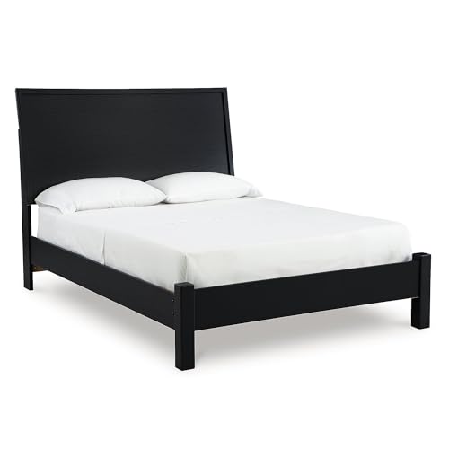 Danziar Modern Panel Headboard for Bedroom, Queen, Black, view 5