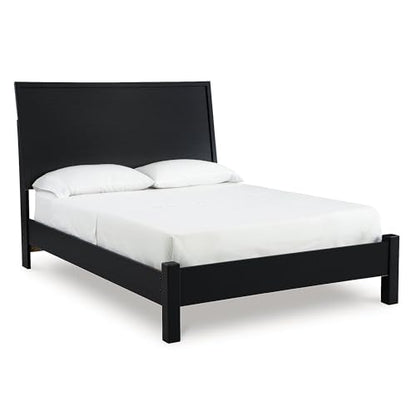 Danziar Modern Panel Headboard for Bedroom, Queen, Black, view 5