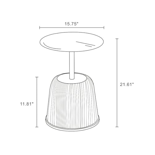 Anderson Modern 15.75" Round End Tables 1.0, view 4