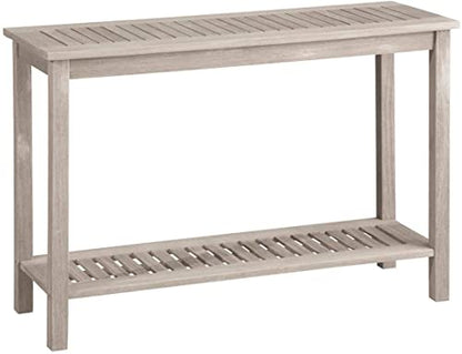 Wood Console Table Outdoor Patio Furniture (Driftwood)
