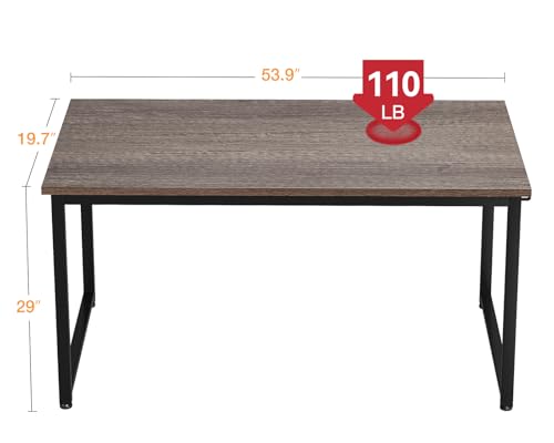 54 Inch Computer Desk for Home Office, Study Writing Table for Small Spaces, view 4