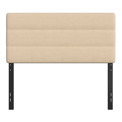 Gannon Full Headboard - Cream Fabric Upholstery - Adjustable Height - Assembly in 30 Minutes or Less - Suitable for Most Bed Frames (Not Included)