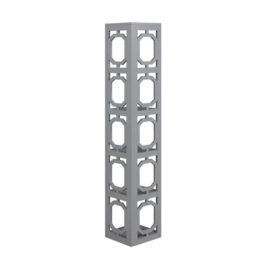 Omega 5 Tier Corner Bookcase, Gray