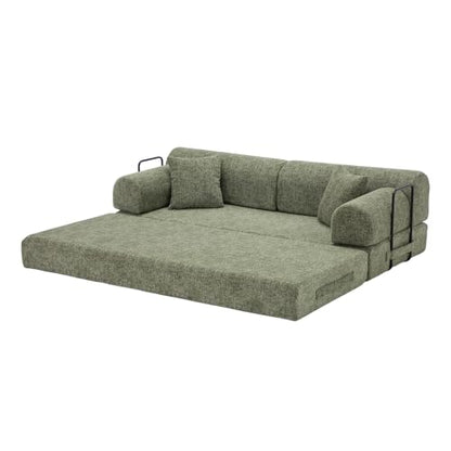 78-Inch Oversized Loveseat Boneless Foam Couch Convertible Mattress Sleeper Bed, view 7