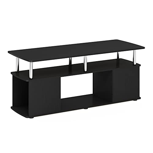 Jaya TV Stand, 3-Tier Entertainment Center with Open Shelf, view 2