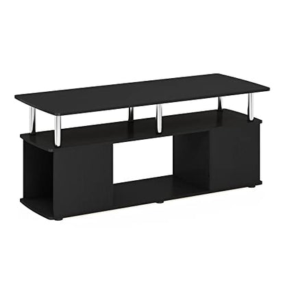 Jaya TV Stand, 3-Tier Entertainment Center with Open Shelf, view 2