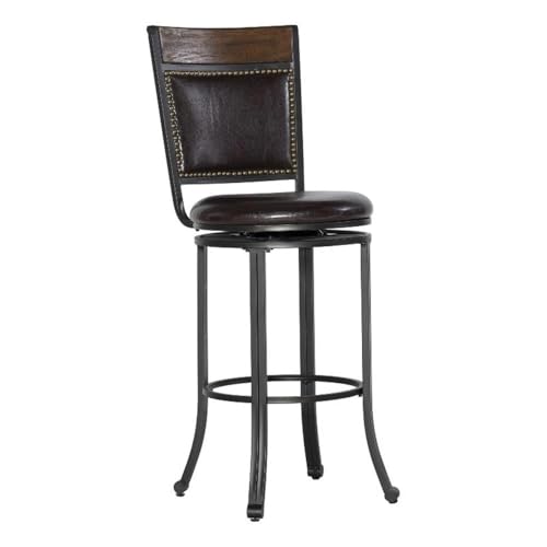 Powell Furniture Franklin Swivel Oak Wood Bar stool