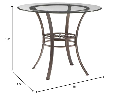 Lucianna Dining Table - Transitional Design, Brown Finish - Ideal for Dining Room, Kitchen (DN1490A)