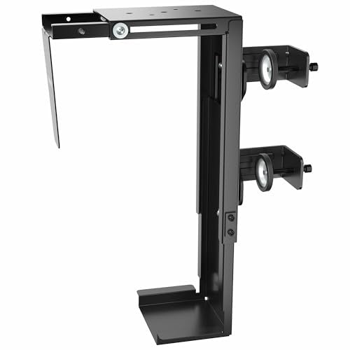 Black Clamp-on Desk Leg PC Mount, MOUNT-PC01C, view 2