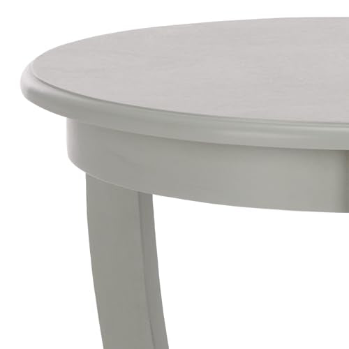 Robins egg blue solid wood farmhouse pedestal table, view 5