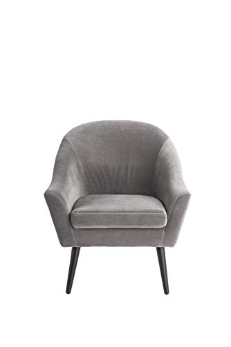 CHR10017A Elle Décor Laurel Accent Chair, Gray