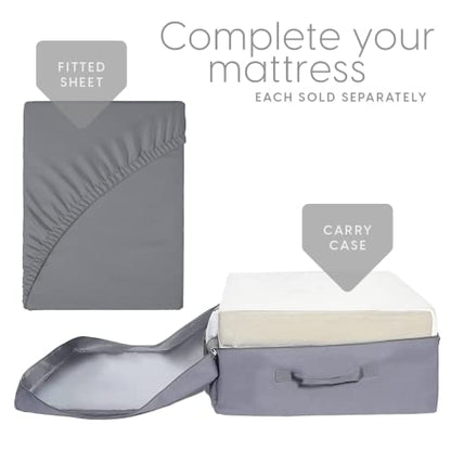 Full Tri Folding Mattress with Washable Cover, Full Size (75 inches x 52 inches x 4 inches)
