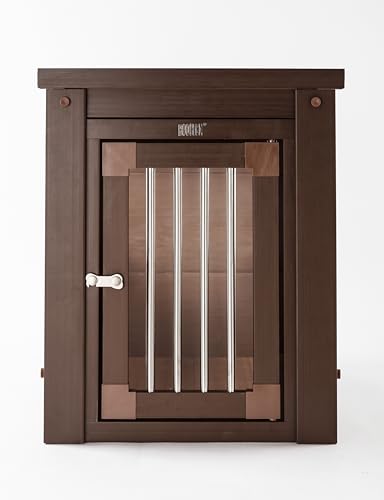 New Age Pet® ECOFLEX® Small Furniture Style Dog Crate & End Table, Brown, view 4