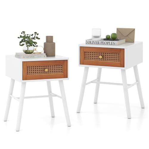 Rattan Nightstand Set of 2, view 2
