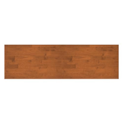Draper TV Stand - 60 inch Wide Solid Wood Low Media Console in Teak Brown, Mid Century Modern Entertainment Center for Living Room for TVs up to 65 Inches with Cabinets and Cable Management